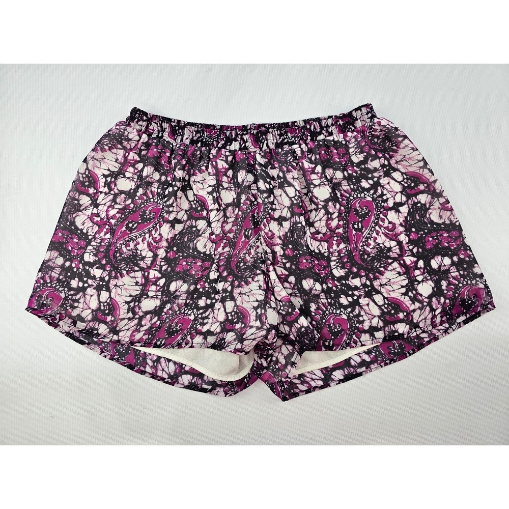 Atina Cristina Purple Paisley Shorts M